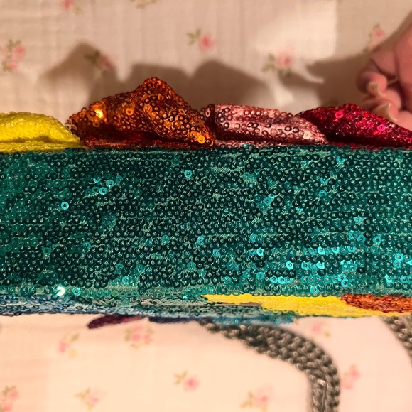 Kurt Geiger Rainbow Sequin Shoulder Bag - Picture 4 of 7